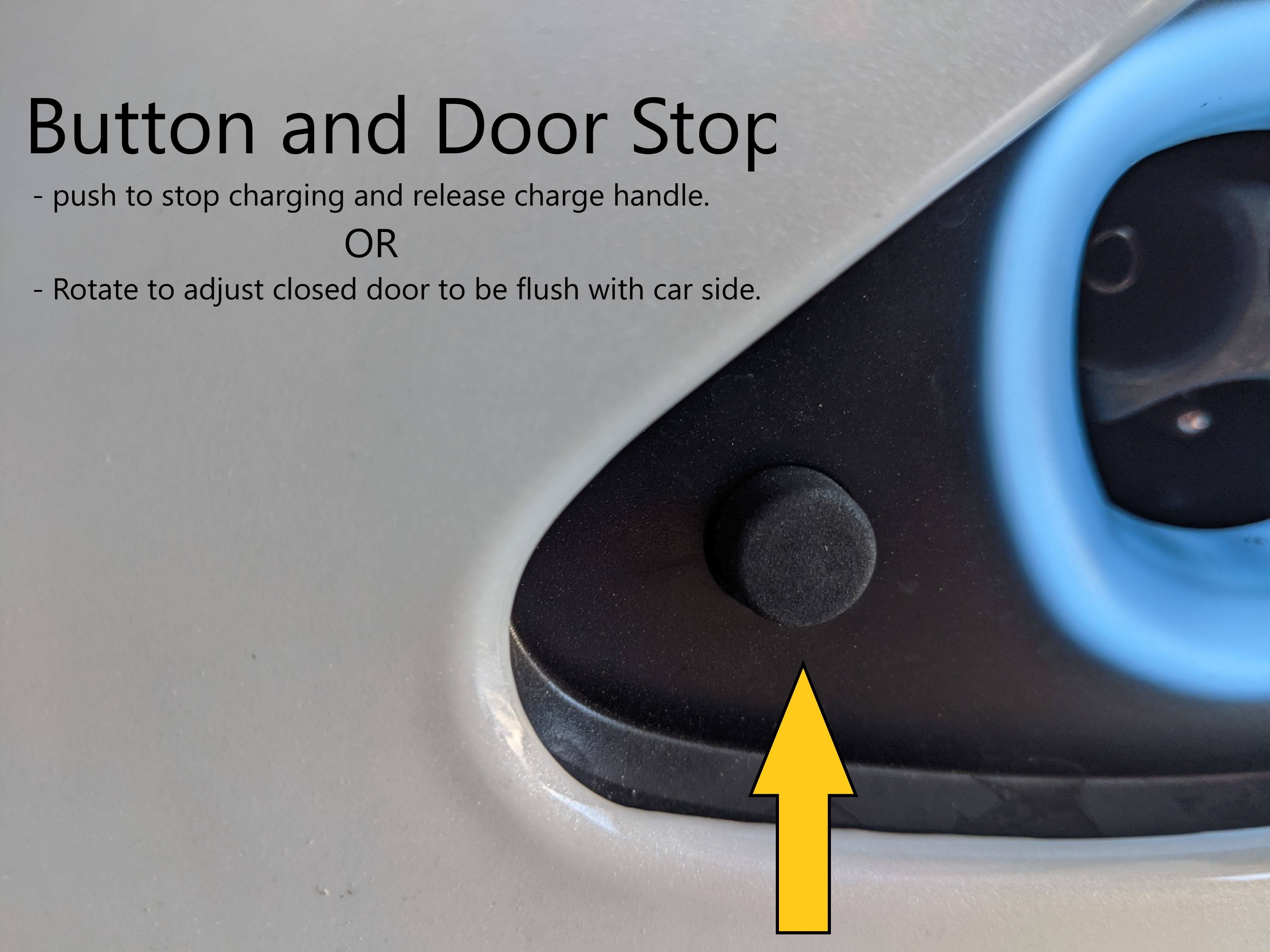 Tesla Tip - Charge Port has an Open/Release button that also serves as a  charge port door stop