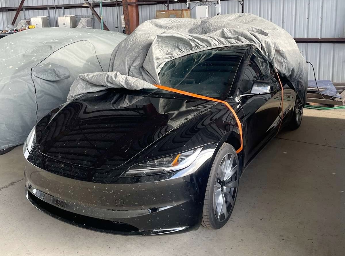 Leaked Photo Reveals Bold New Headlights for Tesla Model 3 Refresh