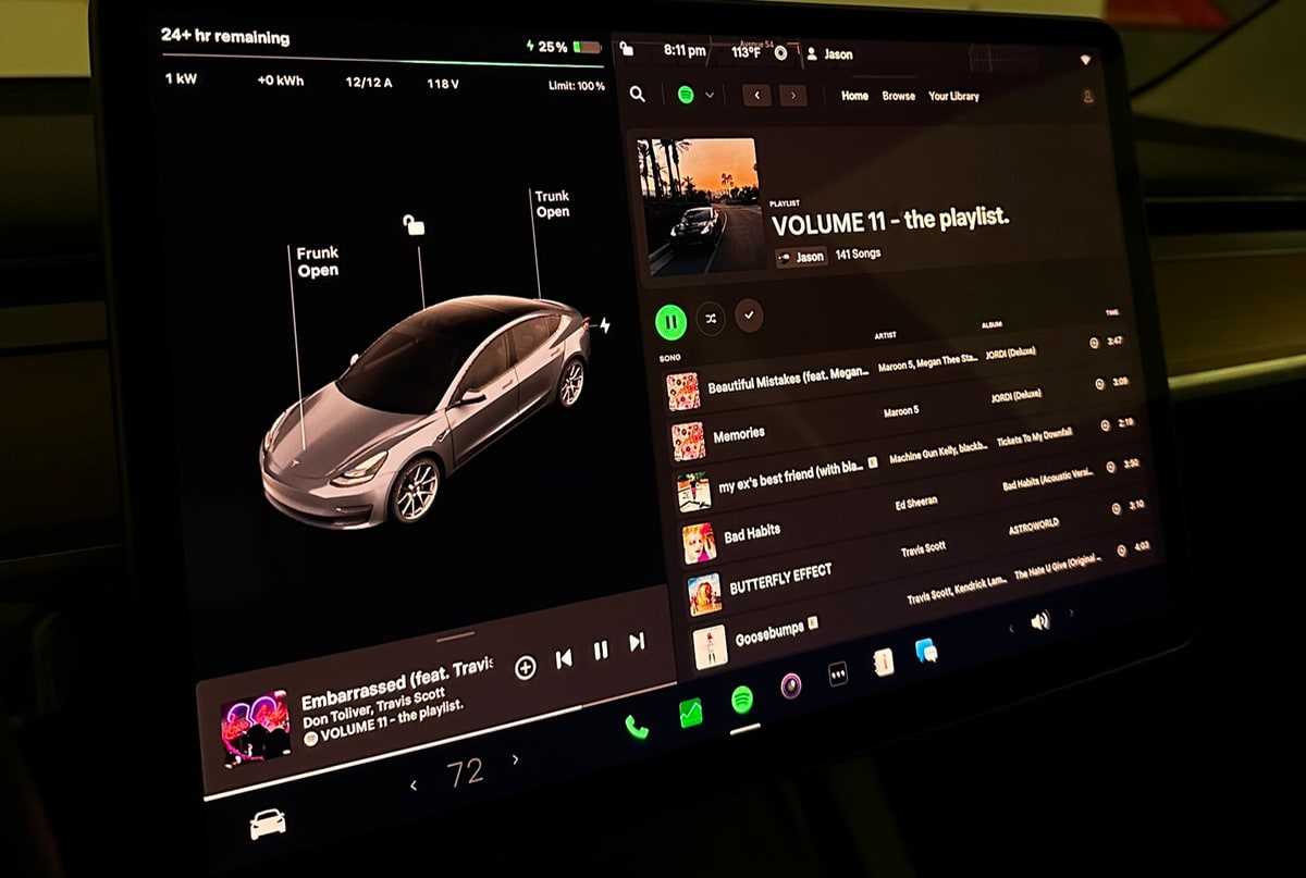 A Closer Look at Tesla's Updated Spotify App in Update 2023.26