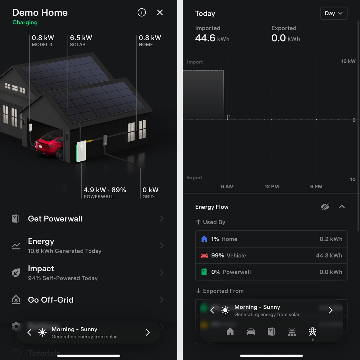 Tesla Vehicle & Wall Connector Support Added to Tesla Energy Demo feature in update 4.35.5