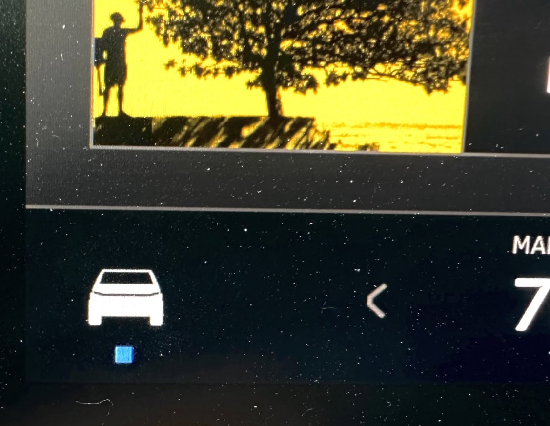 Tesla Cybertruck New Icon feature in update 2024.14.8