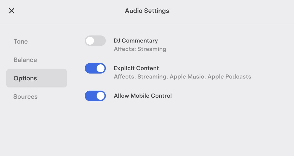 Tesla Explicit Content Filter for Apple Music feature in update 2024.14.8