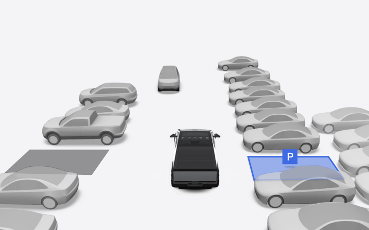 Tesla Vision Autopark feature in update 2024.32.10