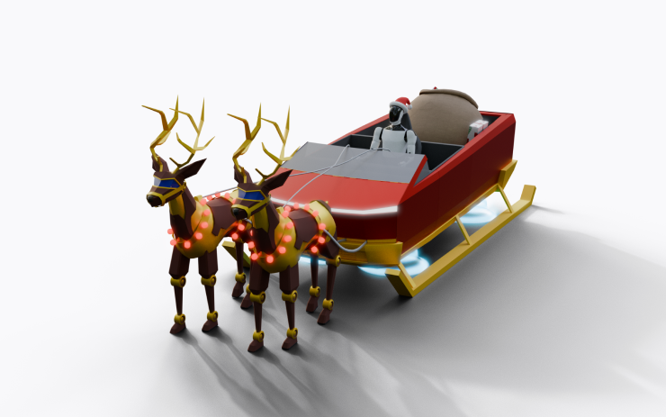 Tesla Santa Mode feature in update 2024.45.25.6