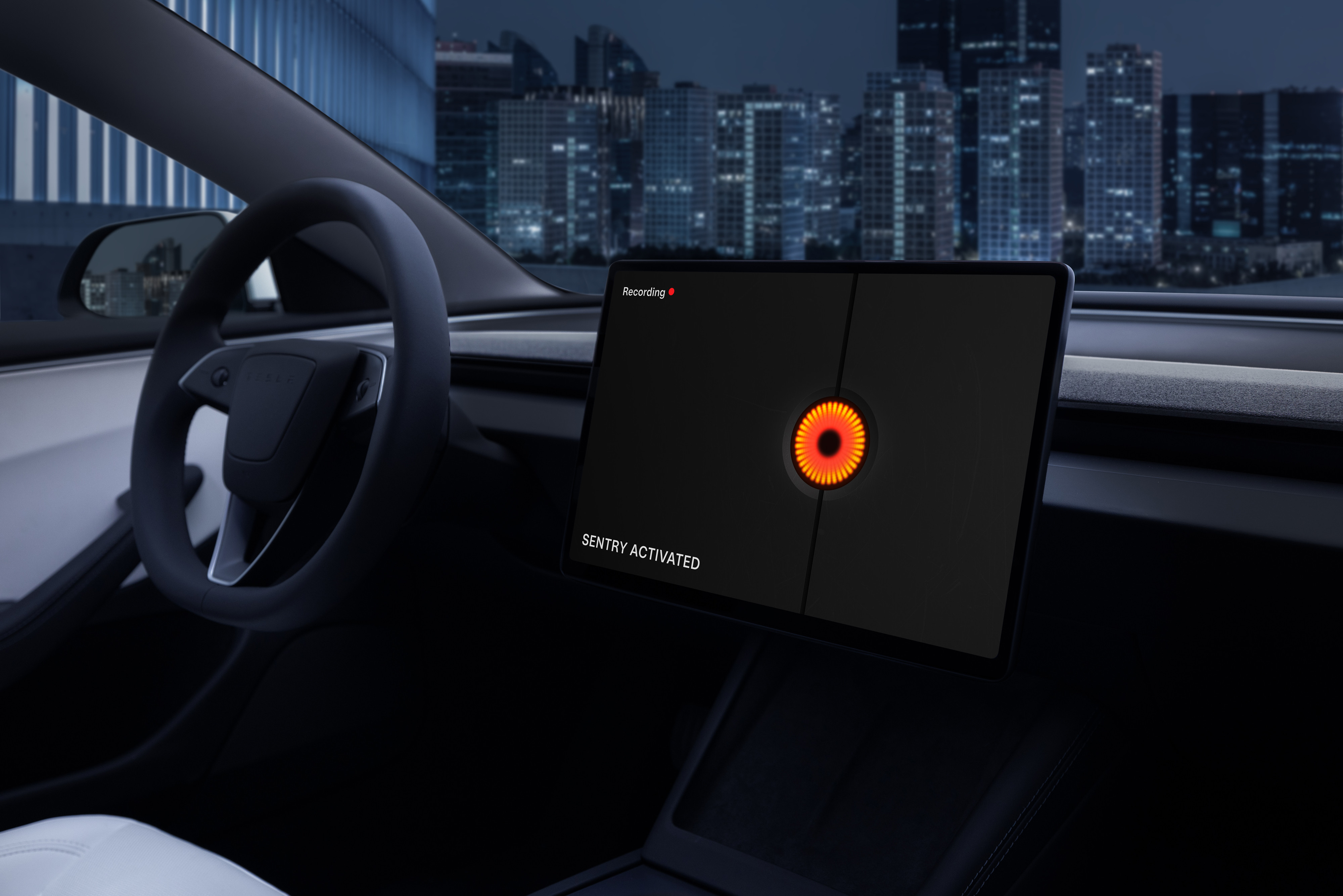 Tesla Sentry Mode Improvement feature in update 2025.14.7