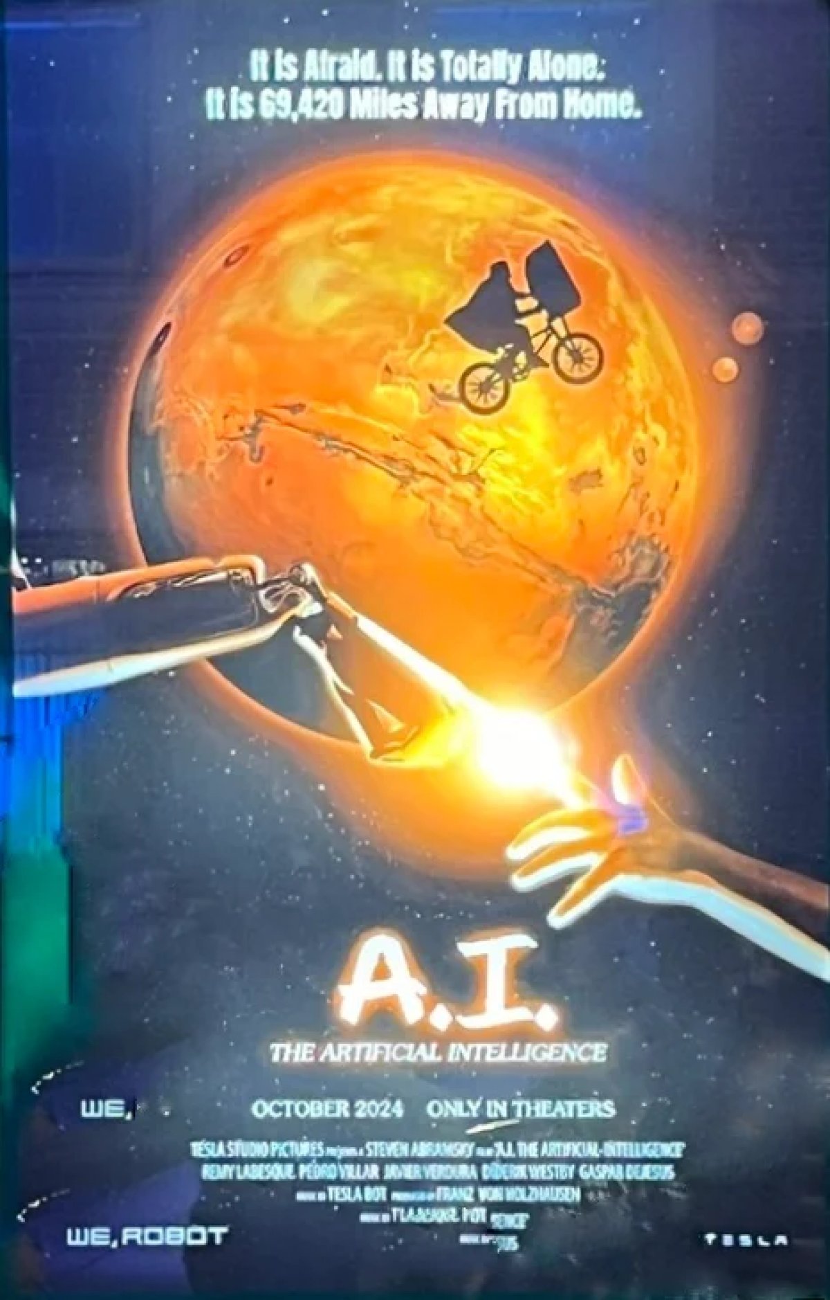 The A.I. Poster, based on E.T.