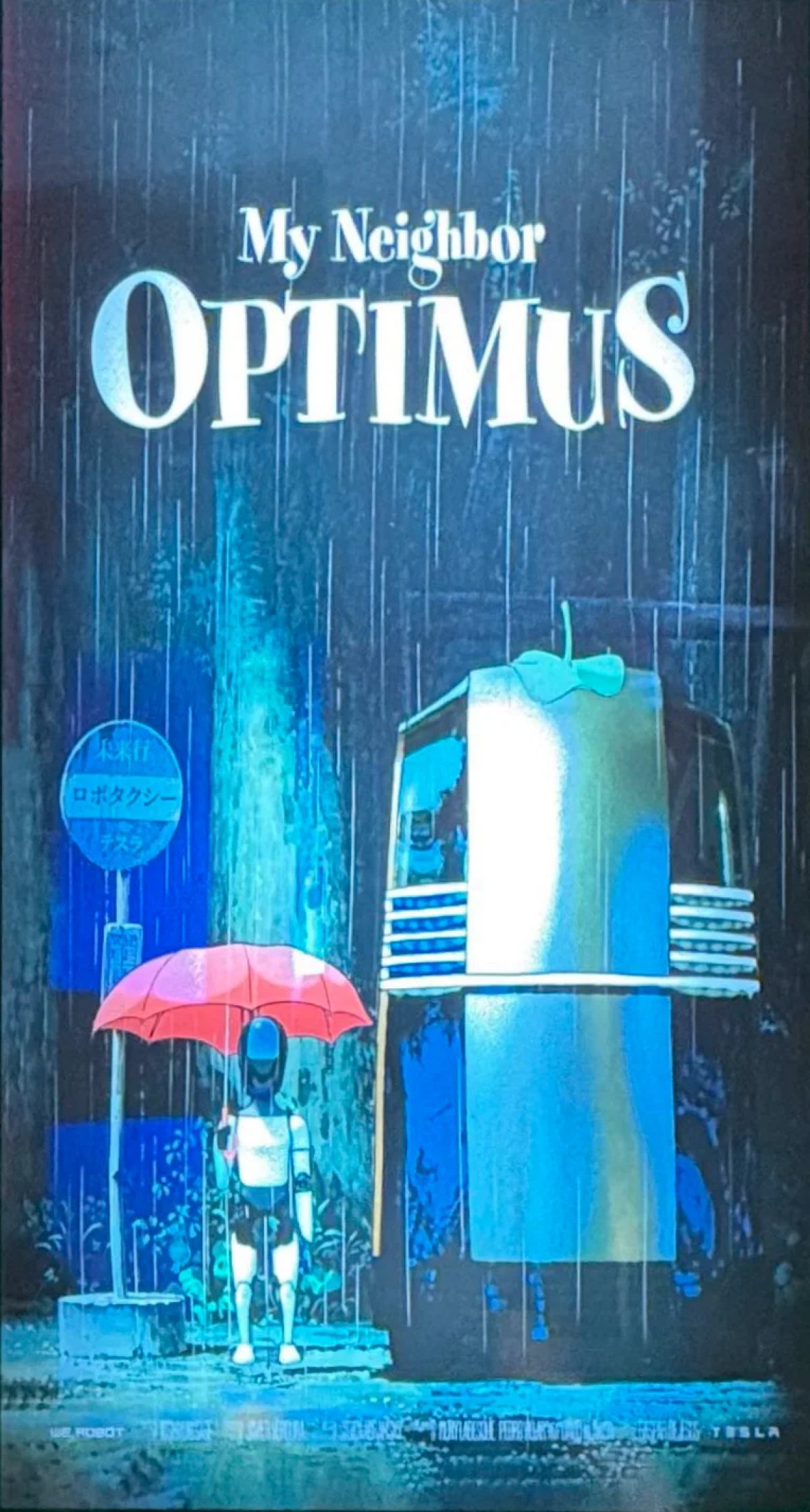 My Neighbor Optimus poster, based onMy Neighbor Totoro