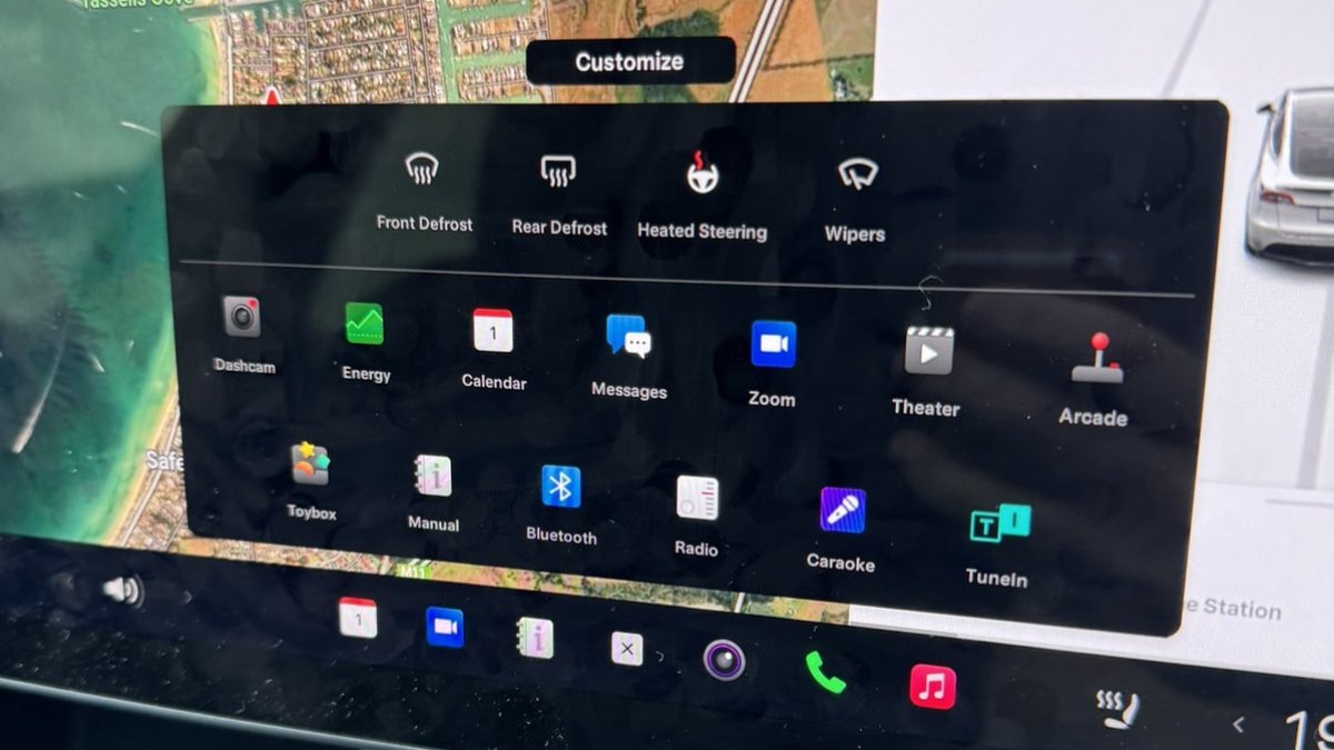 You can now access your wipers and defrost options in the All Apps menu while driving