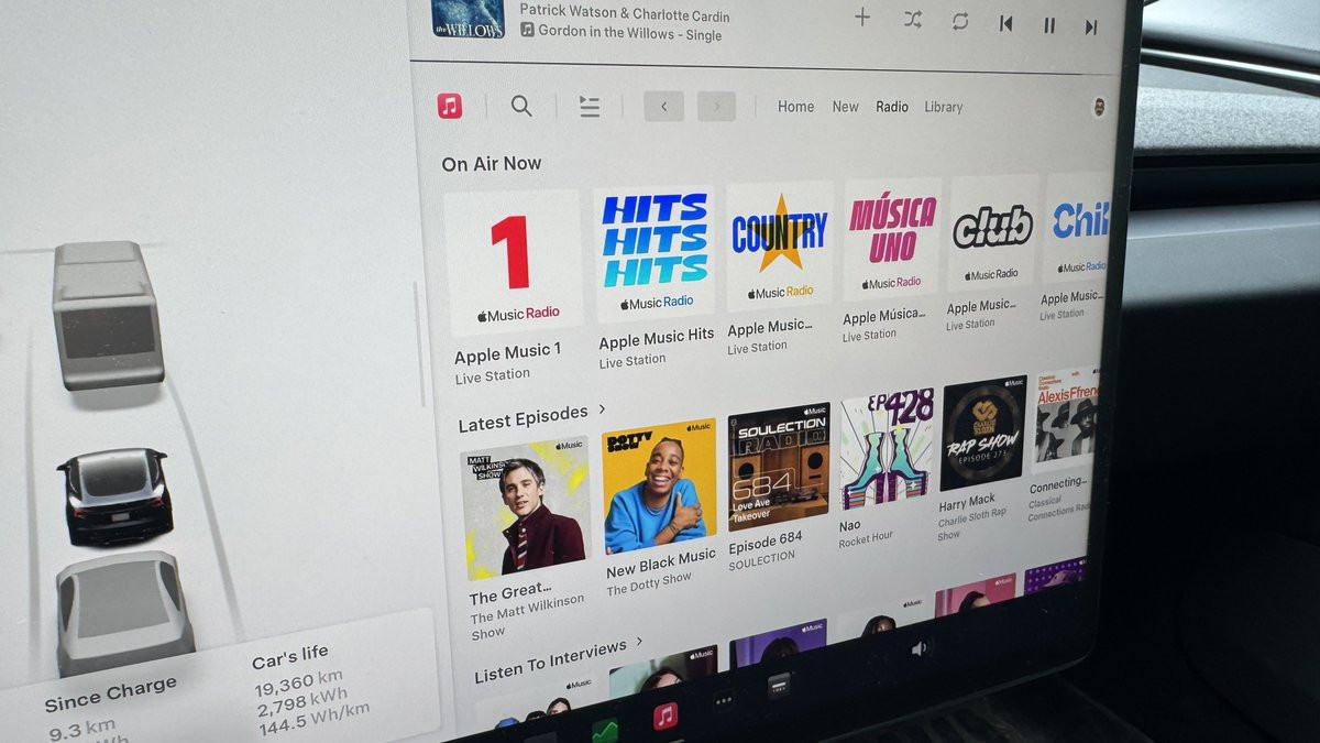 Tesla Apple Music Improvements feature in update 2025.14.7