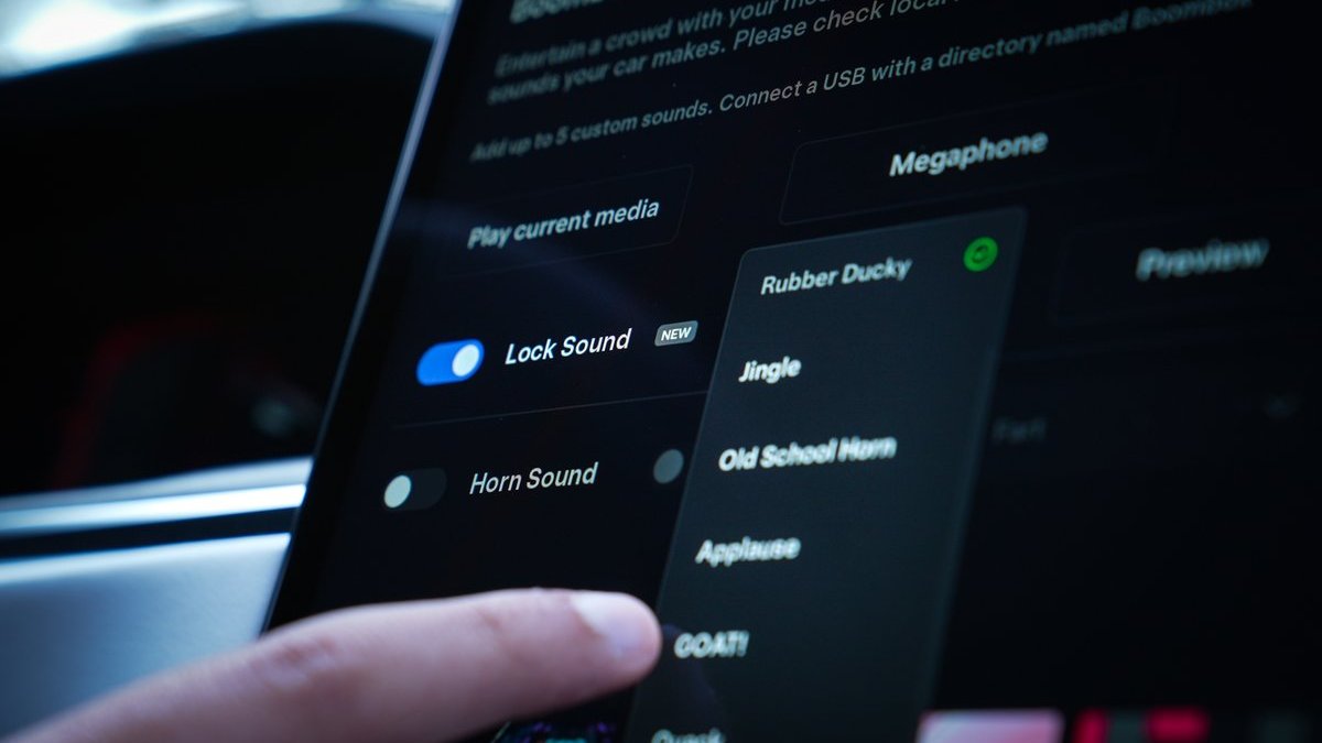 Soon you'll be able to choose a custom locking sound for your car