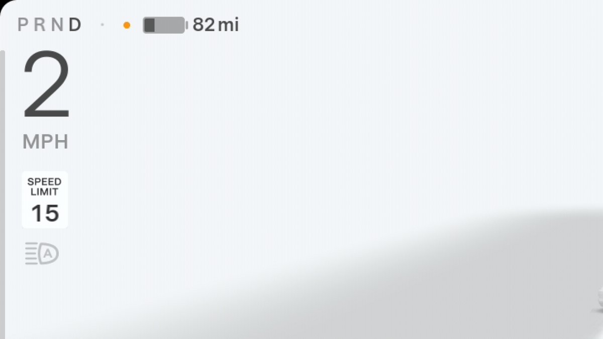 Tesla Orange Dot When Using Voice Commands feature in update 2025.20.6